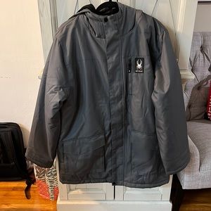 SPYDER GREY JACKET NEW WITH TAGS